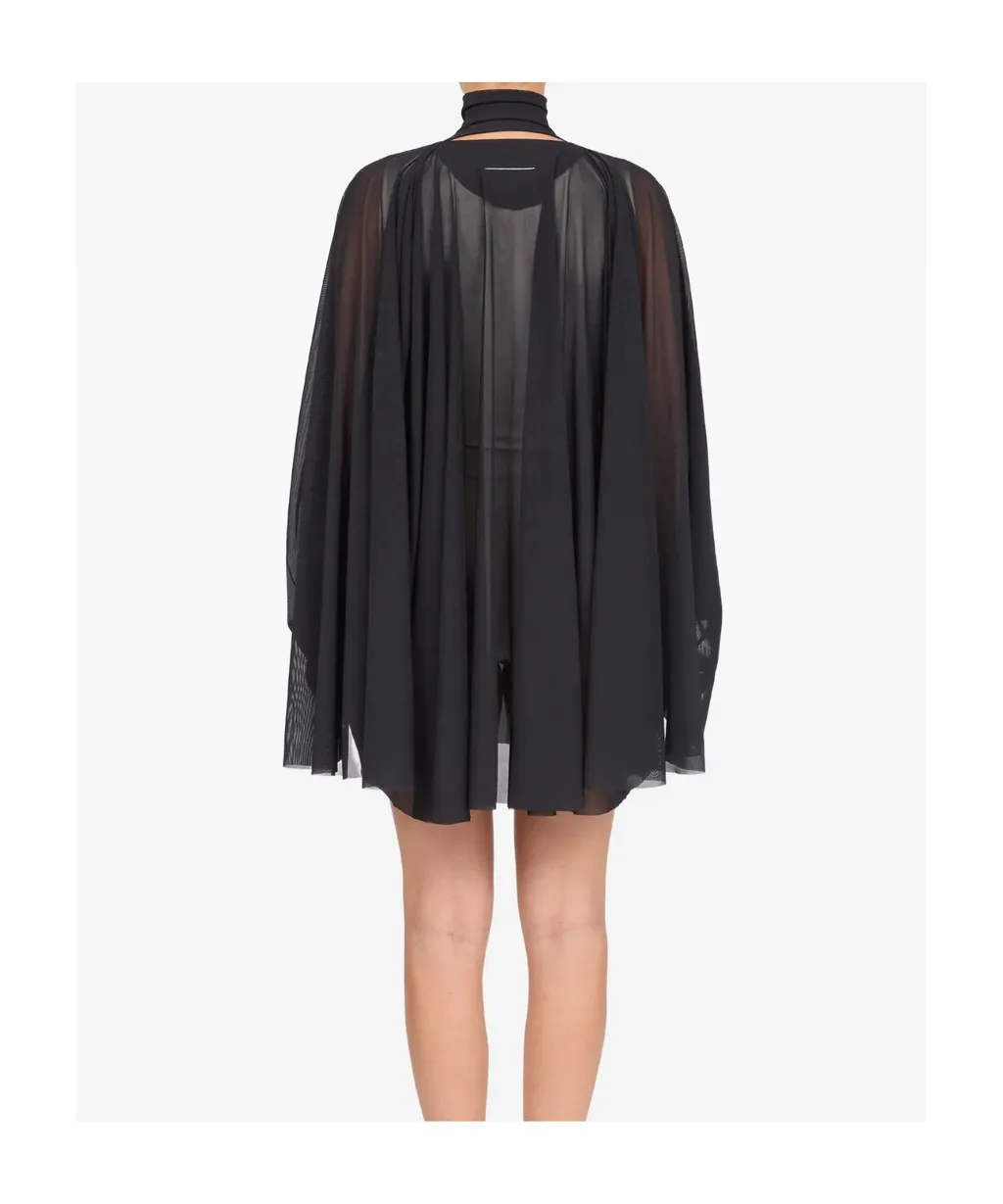 Semi-Sheer Mini Dress