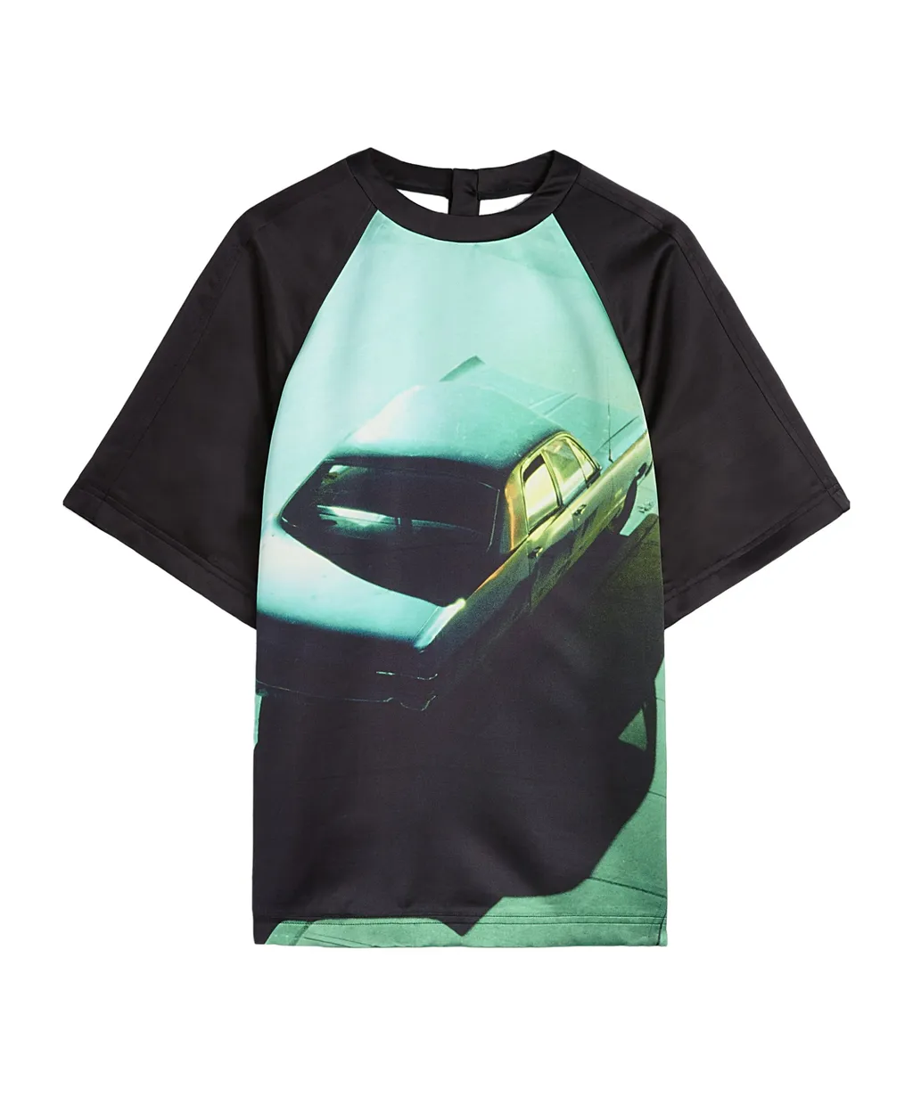 Satin Printed T-Shirt