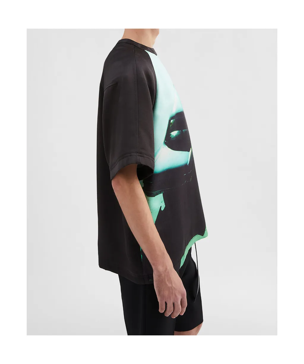 Satin Printed T-Shirt