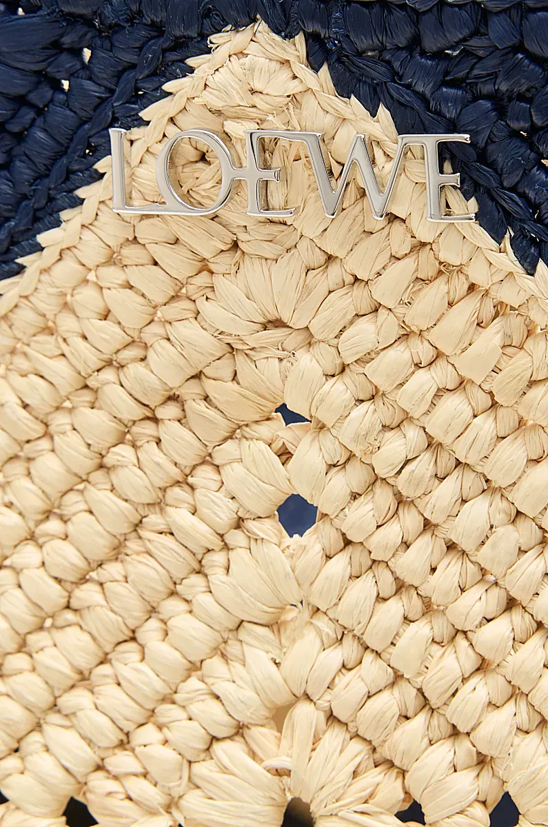 Xxl Puzzle Fold Tote In Raffia