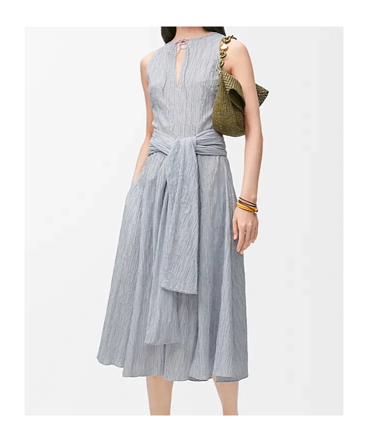 Wrap Dress In Cotton Blend