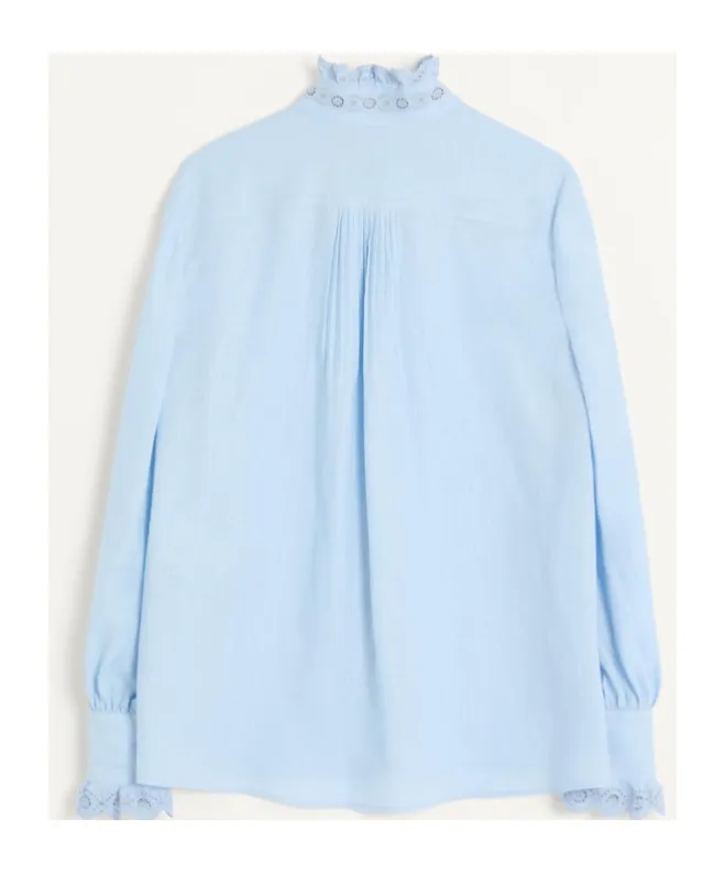 Embroidered Shirt In Shirting Linen