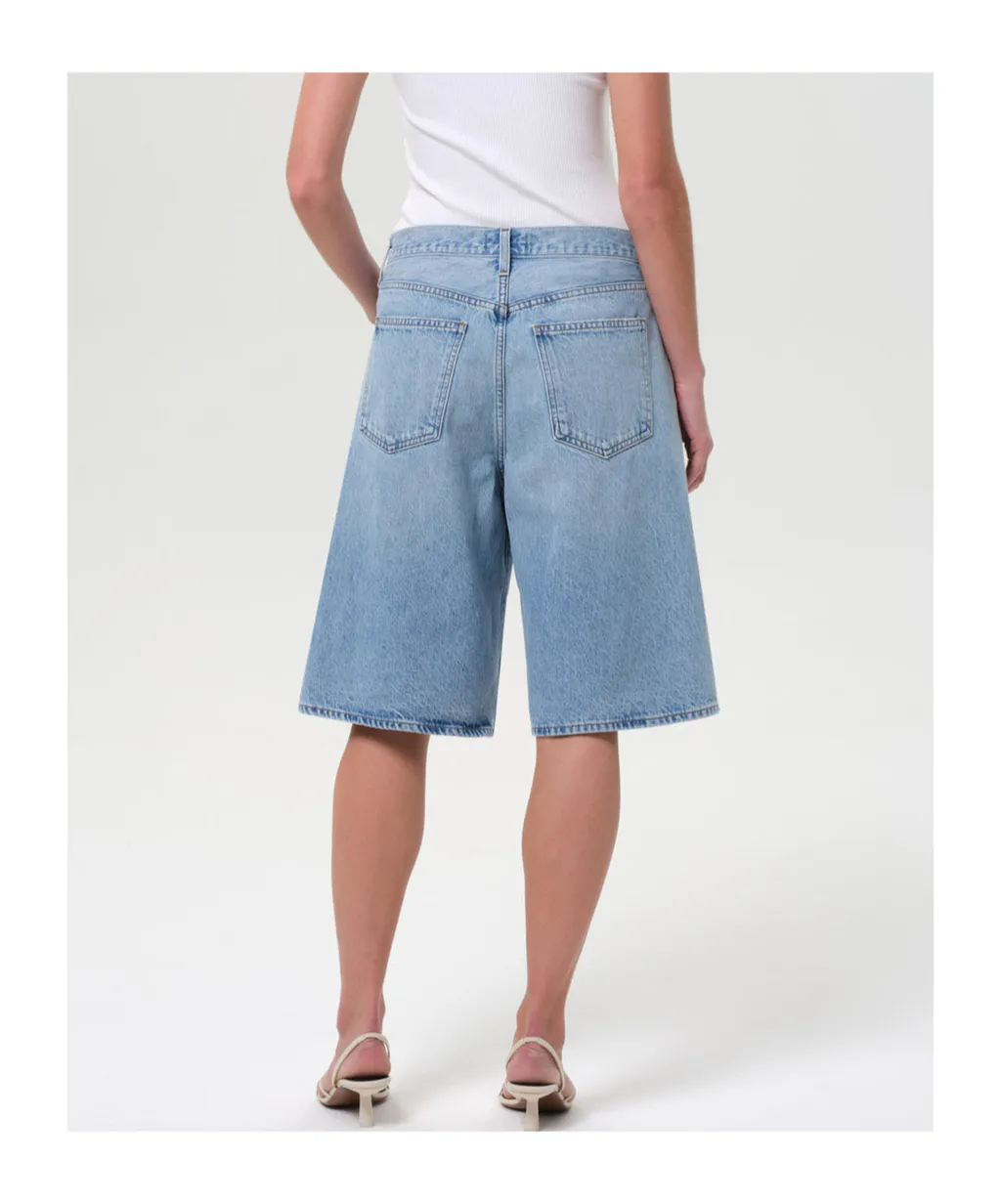 Agolde High-Waisted Knee-Length Denim Shorts