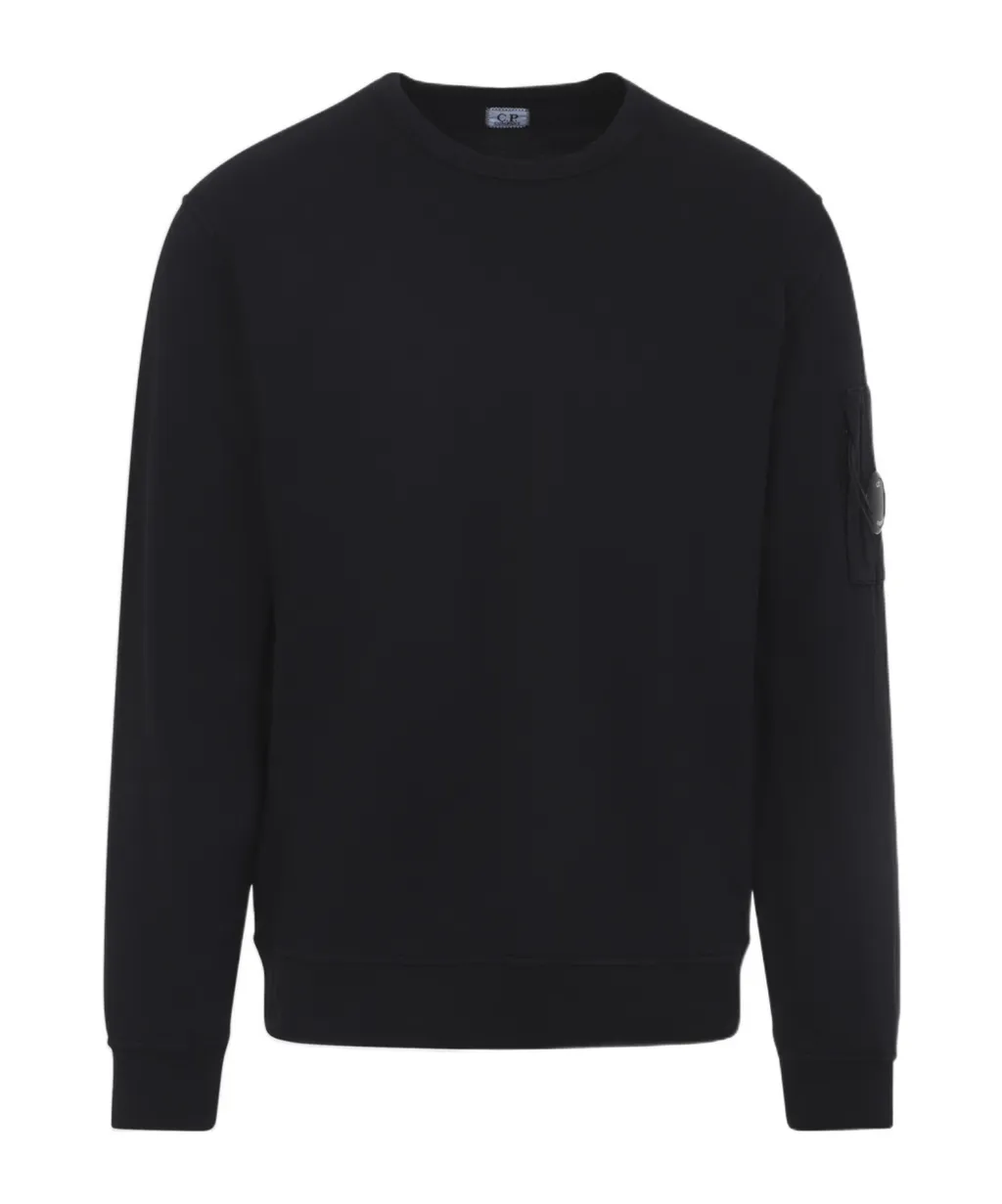 C.P. Company Lens Detailed Light Fleece Crewneck Sweatshirt