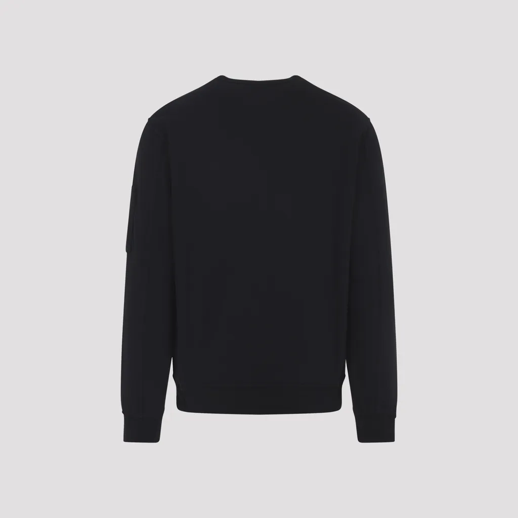 C.P. Company Lens Detailed Light Fleece Crewneck Sweatshirt