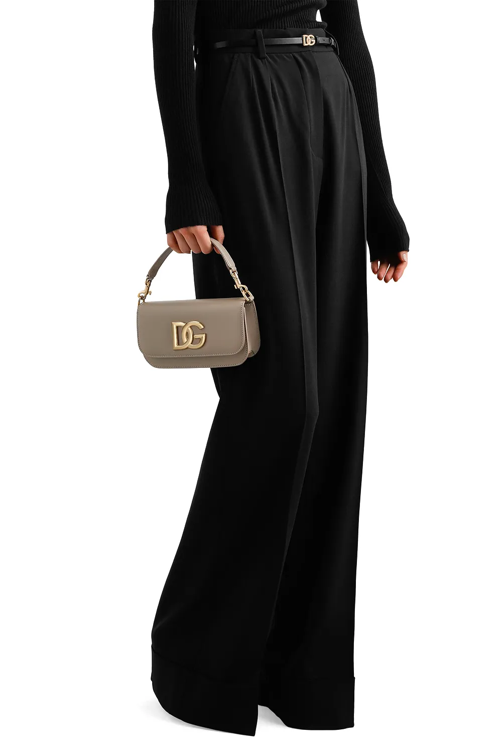 Dolce & Gabbana 3.5 Logo Plaque Small Shoulder Bag
