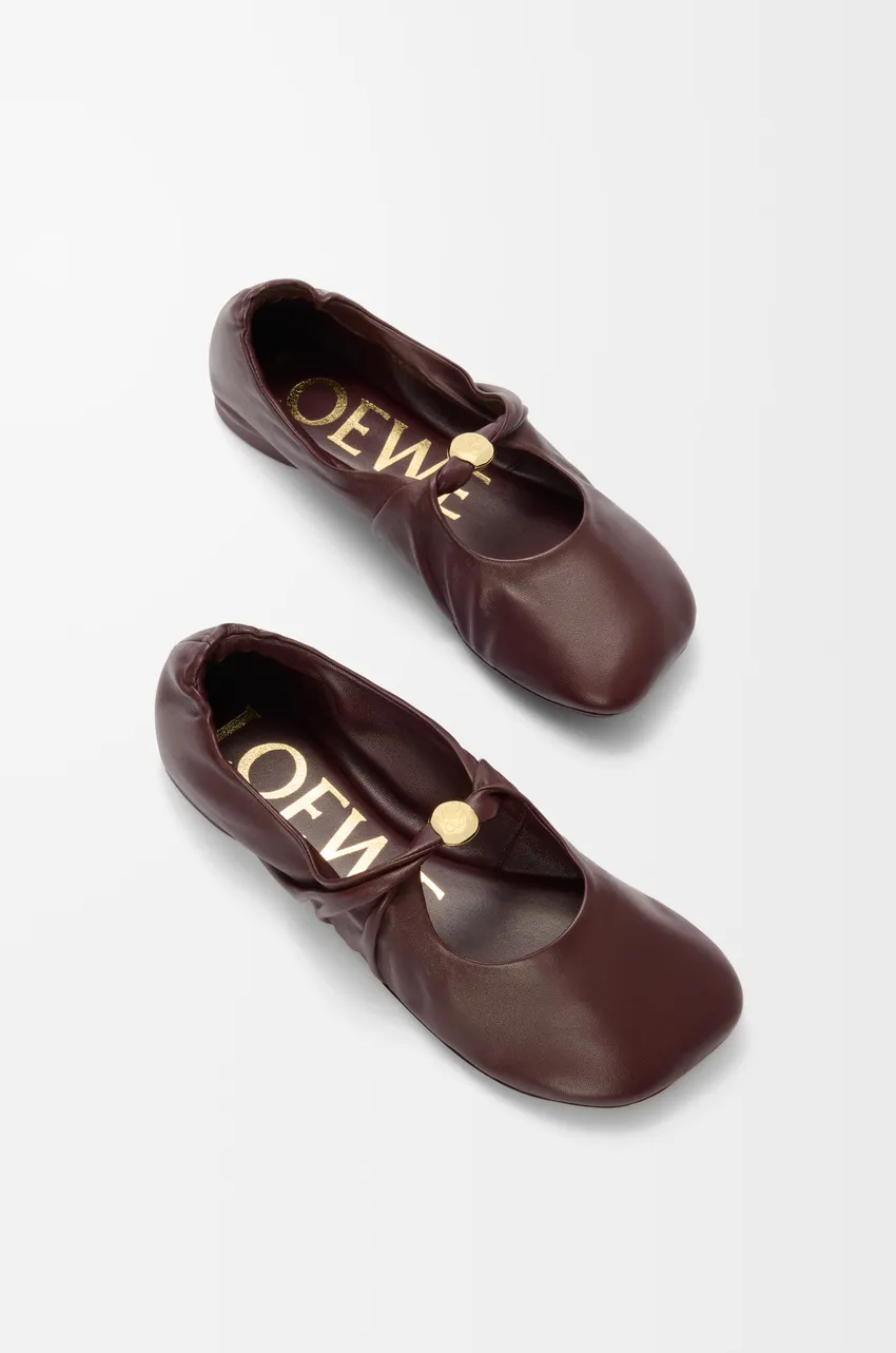 Loewe Pebble Soft Ballerina Shoes
