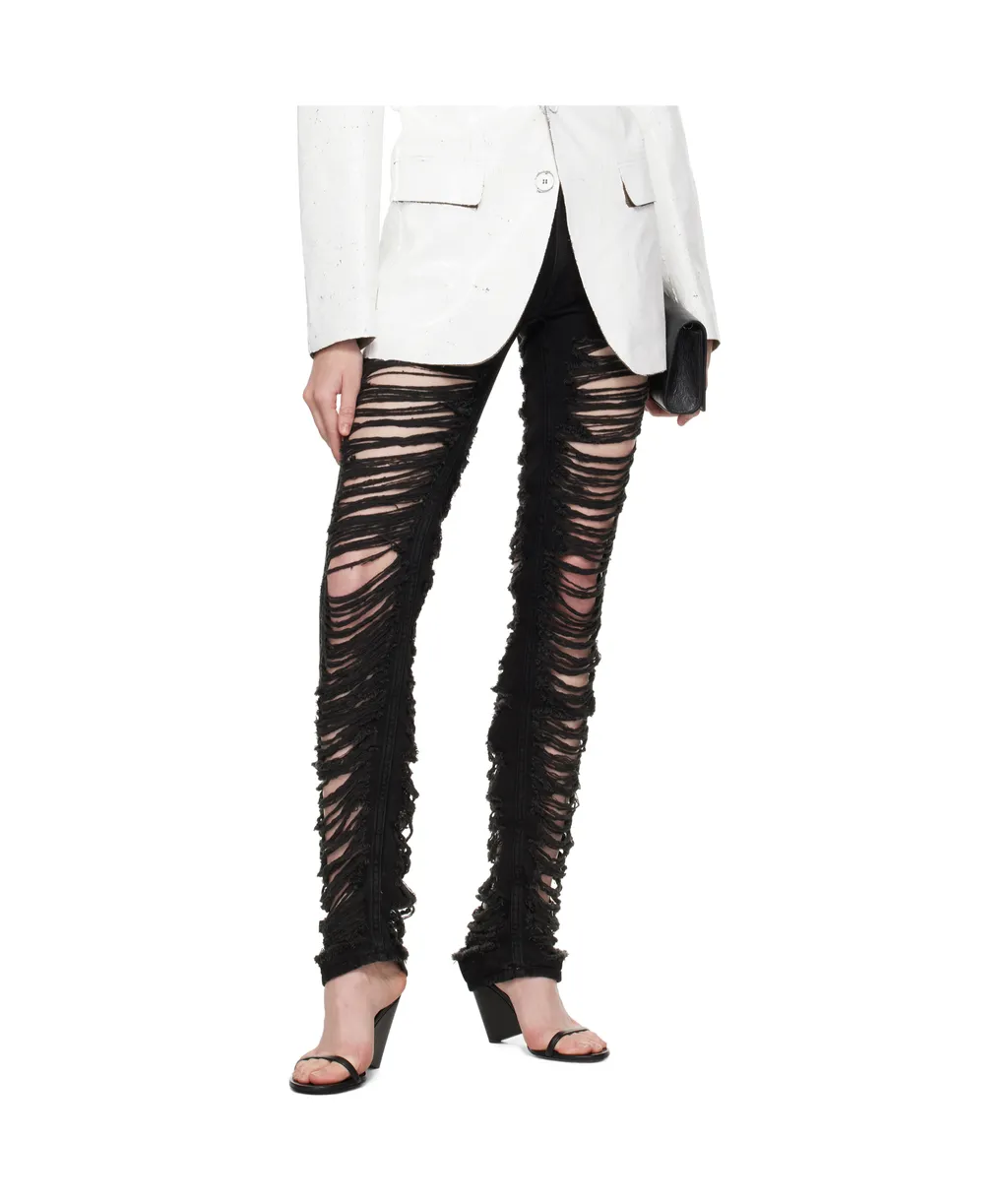 Mm6 Maison Margiela Distressed Denim Jeans