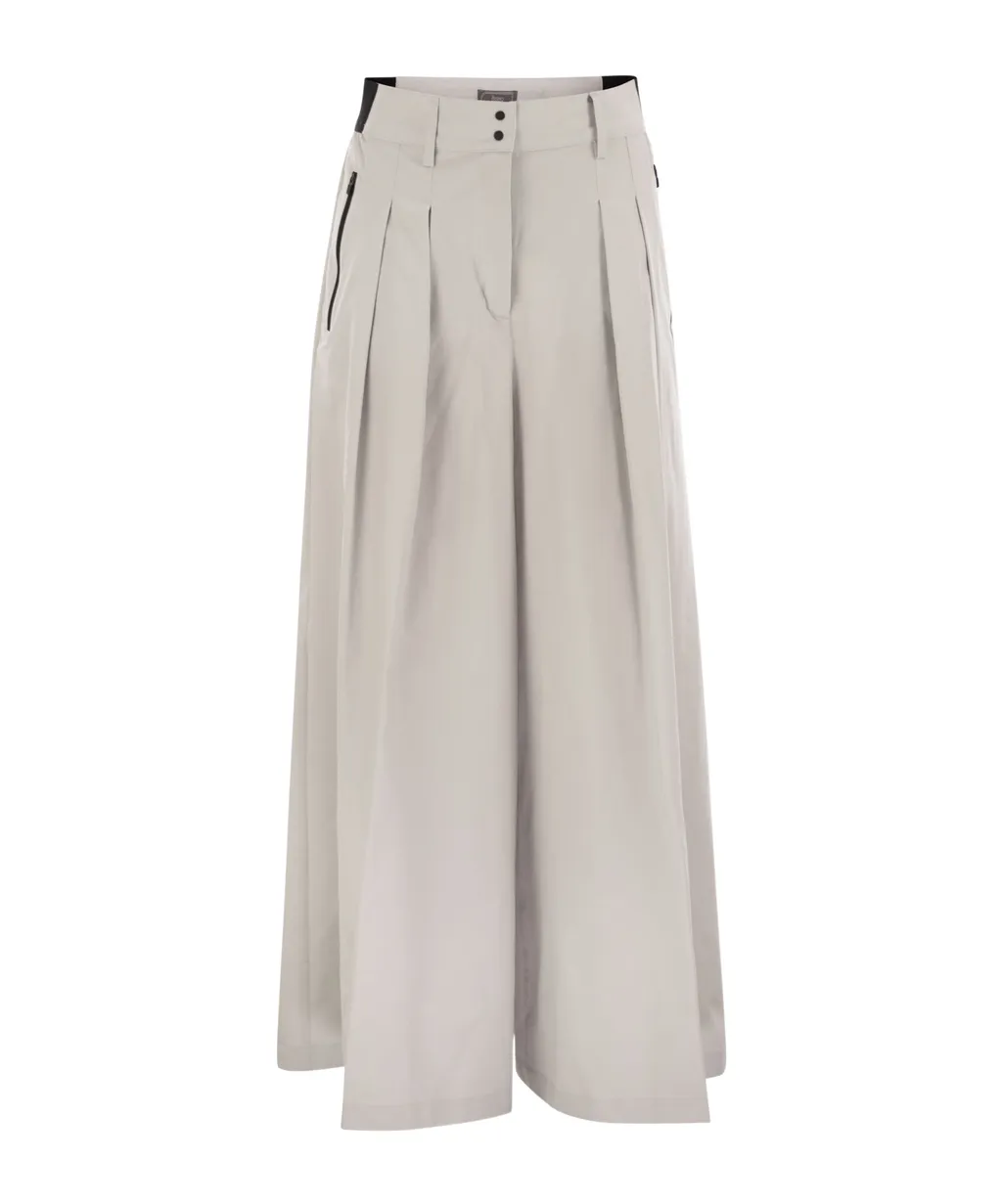 Herno Wide-Leg Pleated Trousers