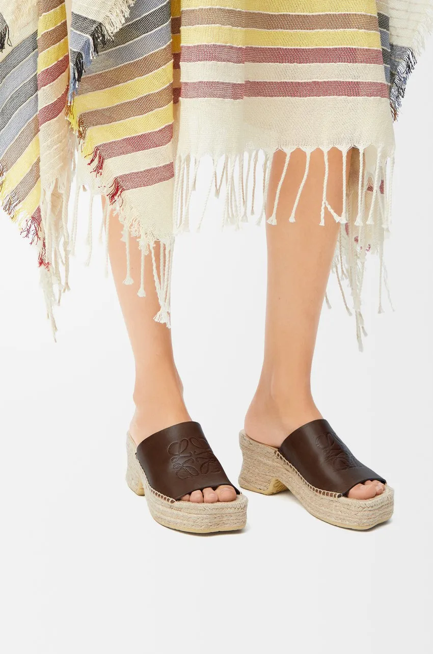 Loewe Petal Espadrille Platform Slides