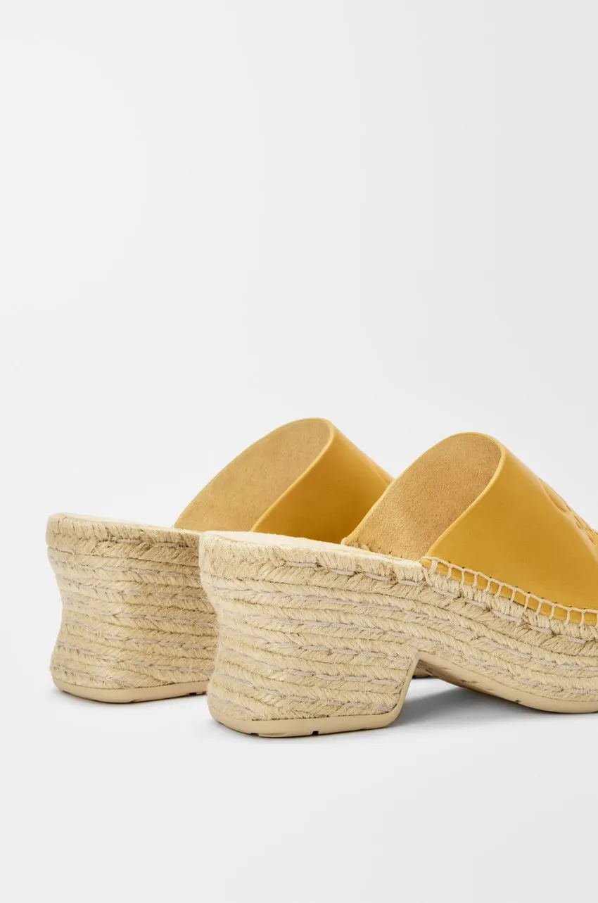 Loewe Petal Espadrille Platform Slides