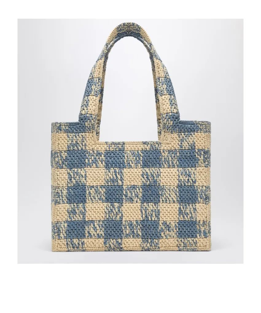 Loewe Font Medium Checked Tote Bag