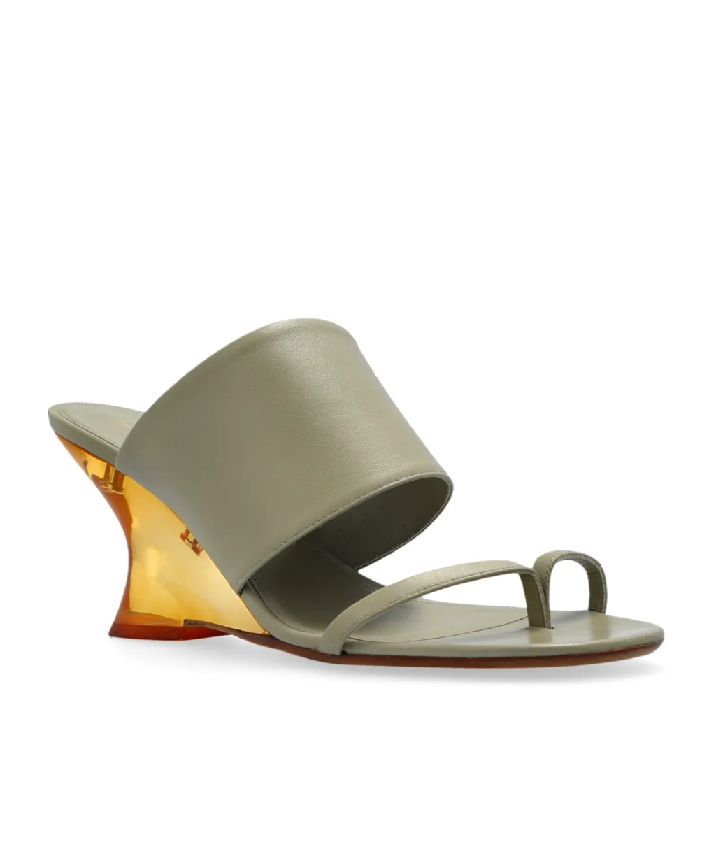 Round Toe Wedge Sandals