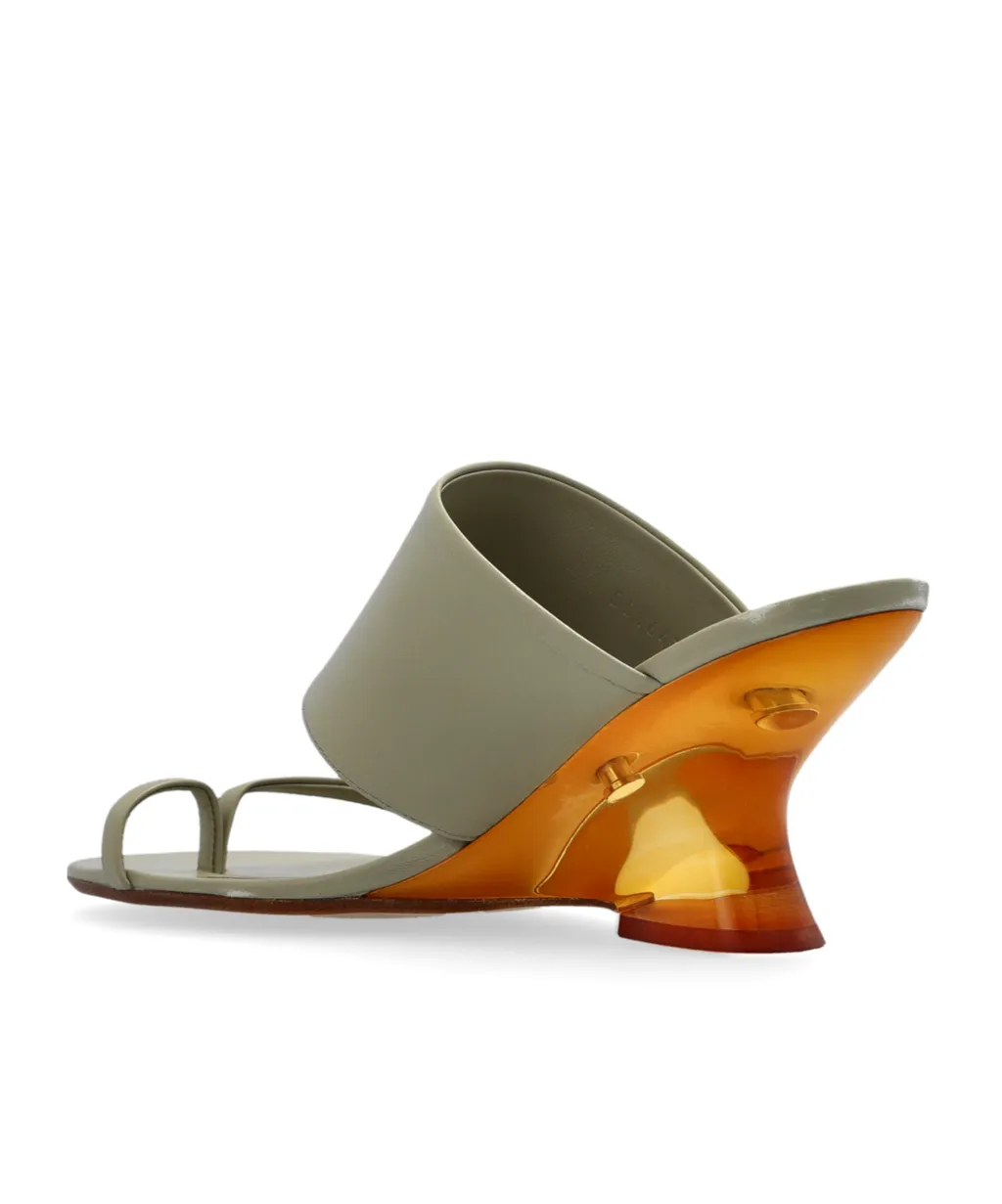 Round Toe Wedge Sandals