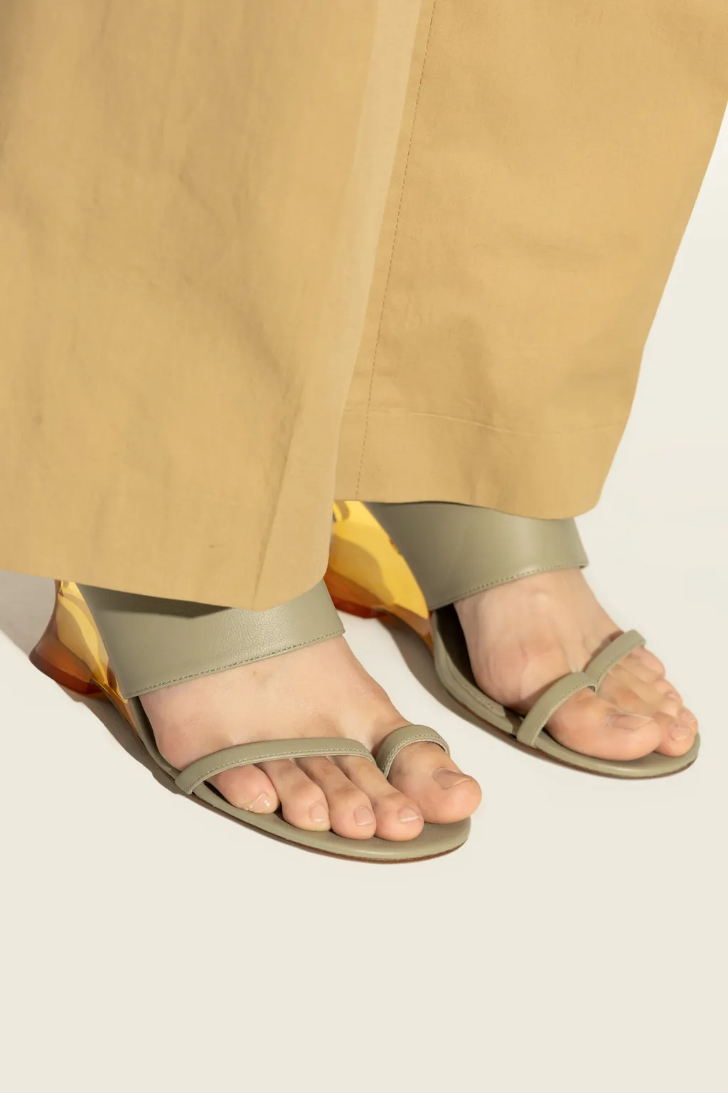 Round Toe Wedge Sandals