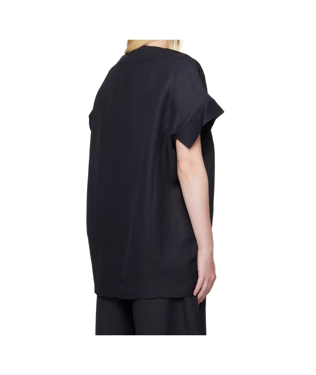Studio Nicholson V-Neck Short-Sleeved Top