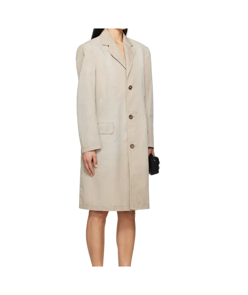 Cotton Gabardine Trench Coat