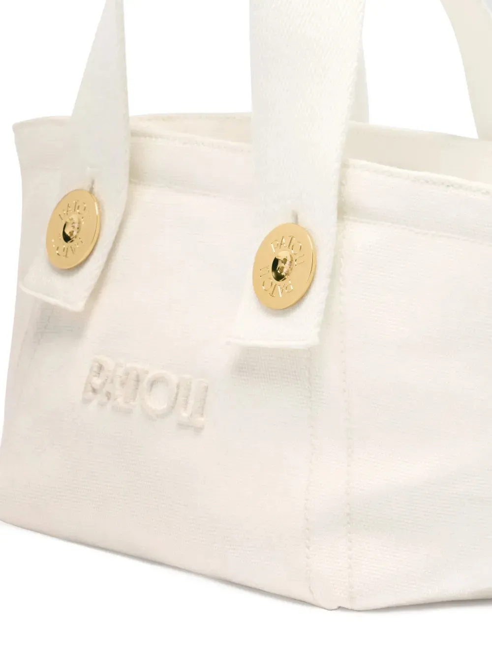 Patou Trapeze Logo Embroidered Tote Bag