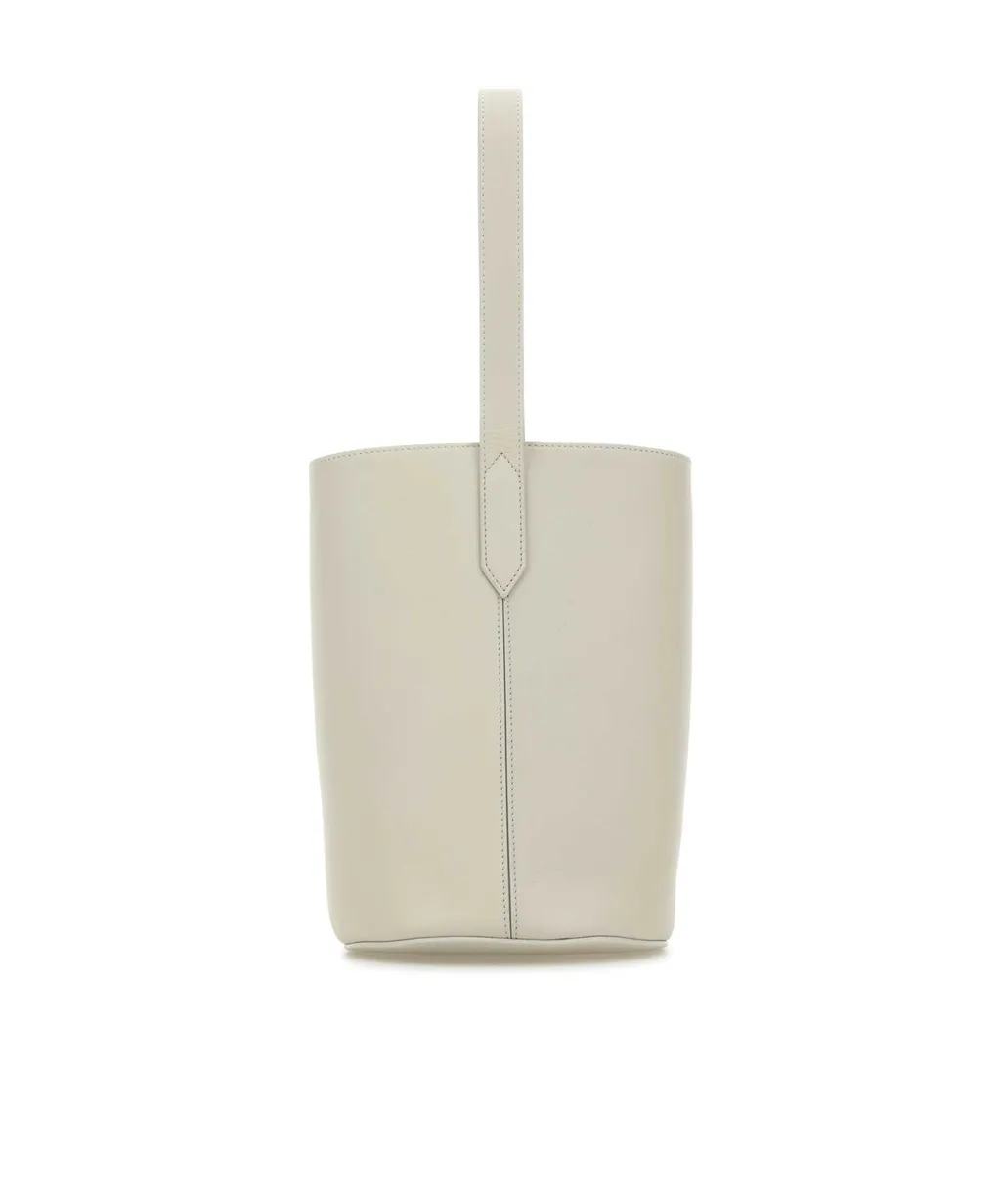 Nano Quiver Buckle-Fastening Leather Bucket Bag