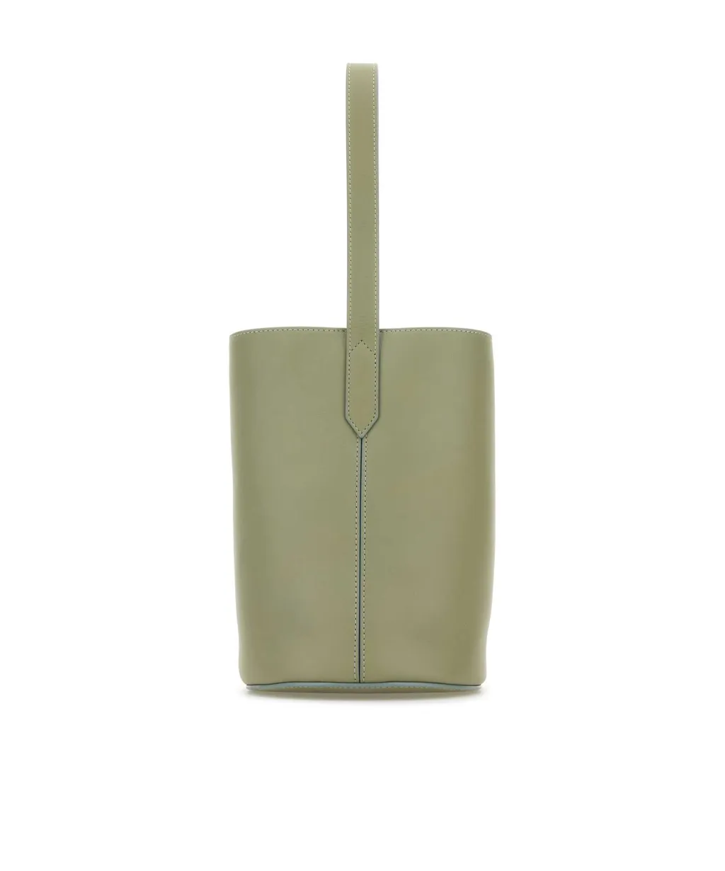 Mini Quiver Buckle Leather Bucket Bag