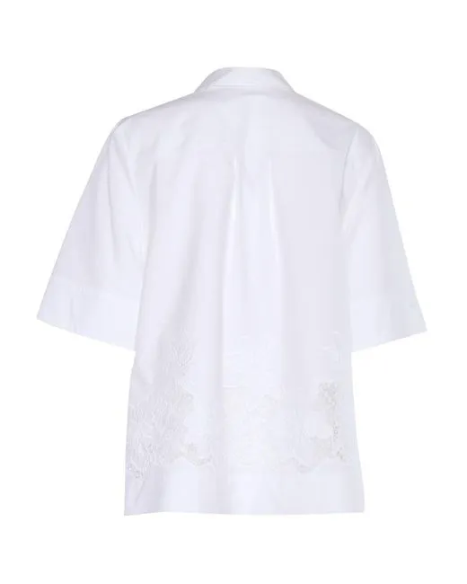Floral-Embroidered Blouse