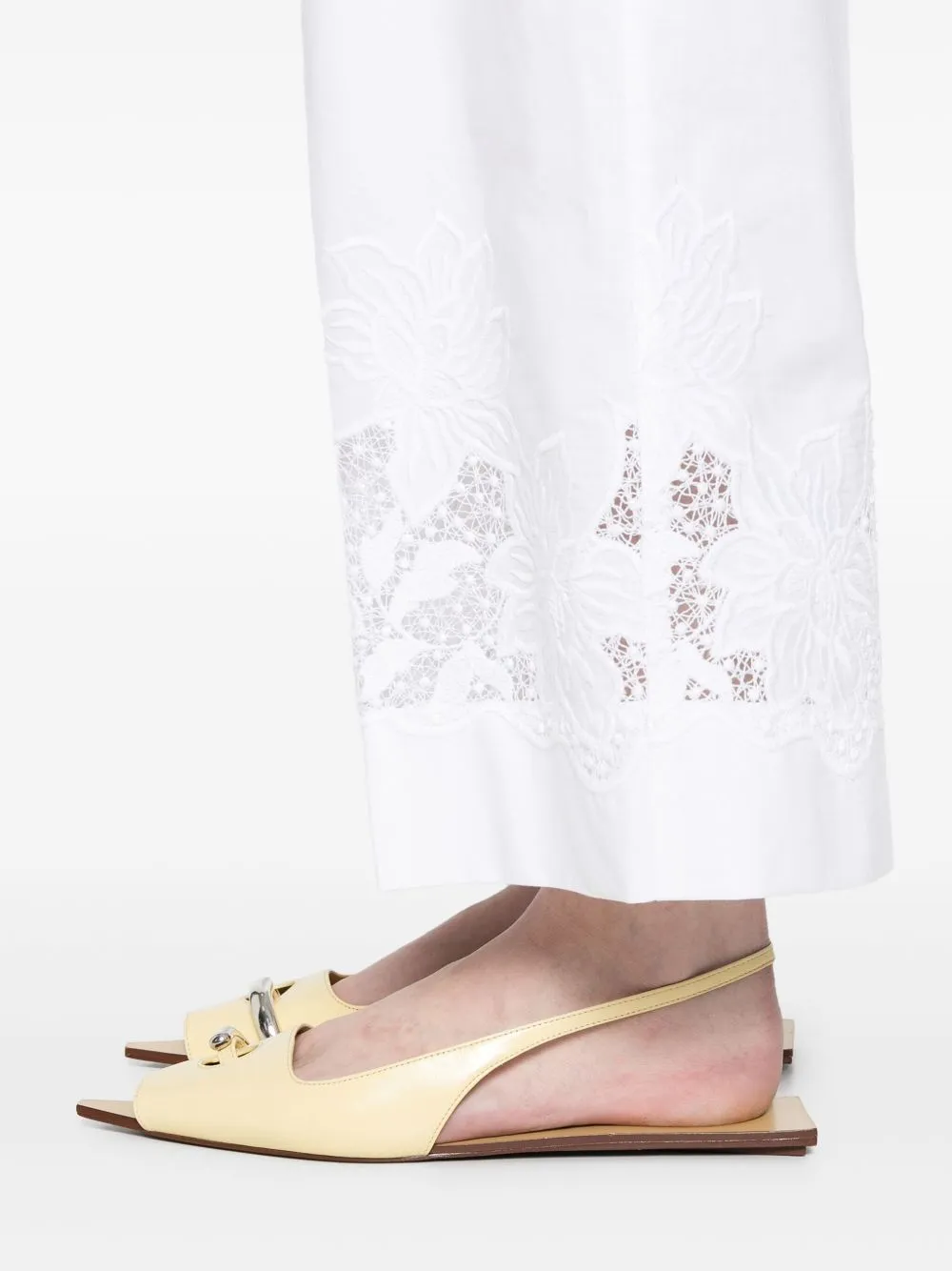 Wide-Leg Pants. Adjustable Drawstring Waist
