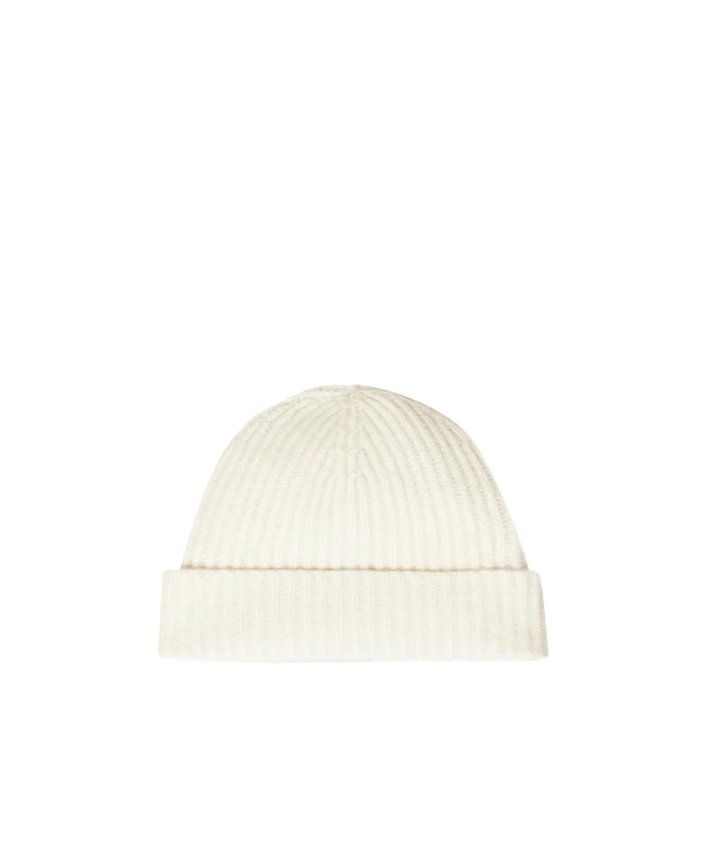 Ribbed Cashmere Beanie