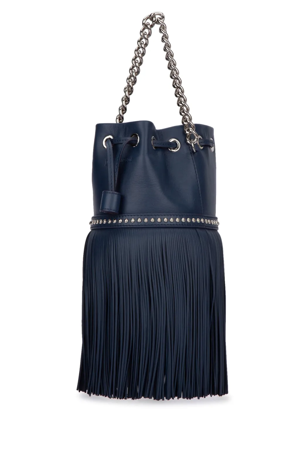 Carnival Fringed Studded Bucket Bag