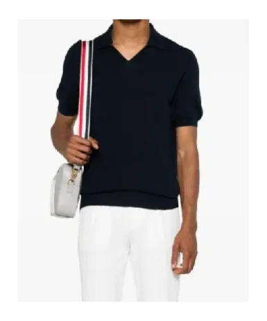 Fine-Knit Cotton Polo Shirt