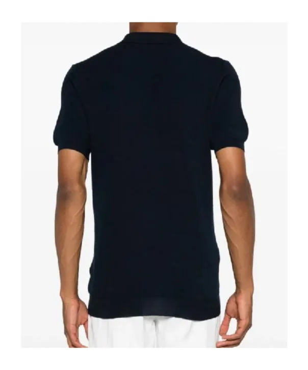 Fine-Knit Cotton Polo Shirt