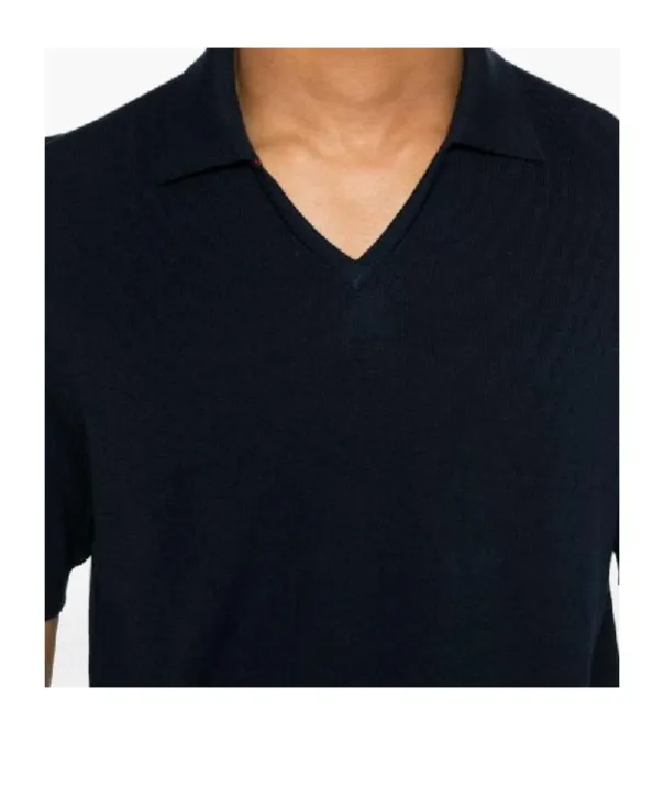 Fine-Knit Cotton Polo Shirt