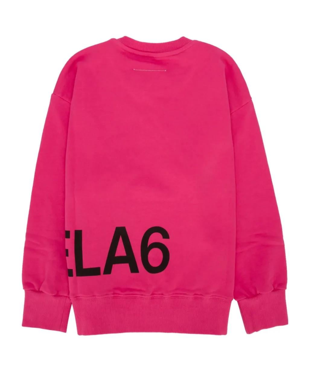 Mm6 Maison Margiela Kids Crewneck Long-Sleeved Sweatshirt