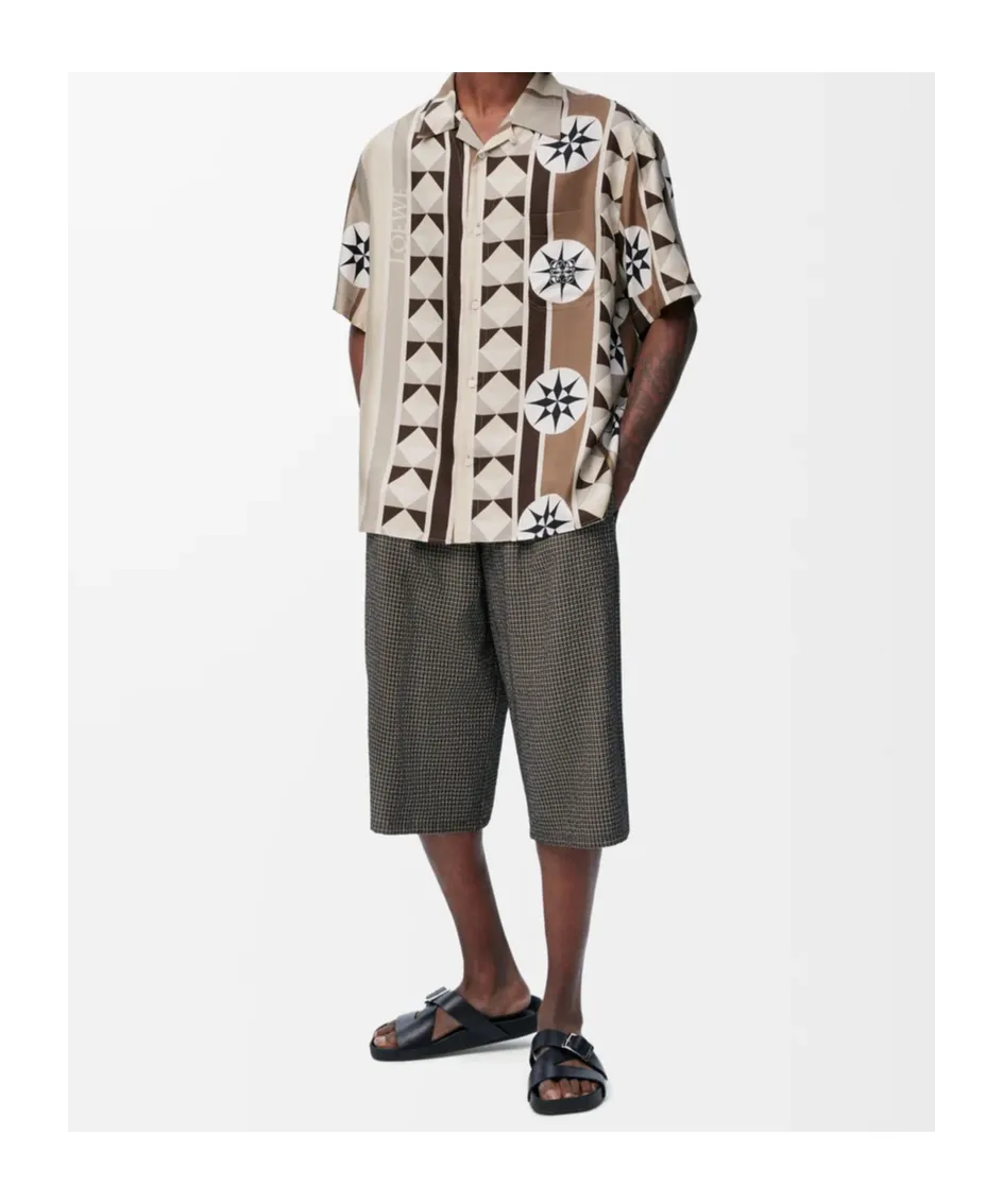 Short Sleeve Shirt In Silk