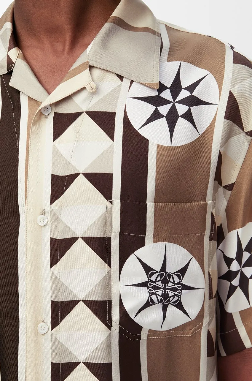 Short Sleeve Shirt In Silk