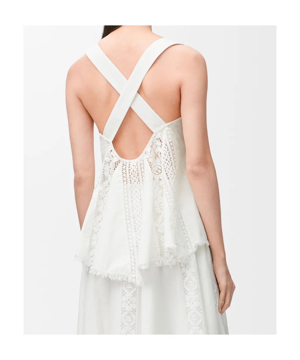Lace-Panel Blouse