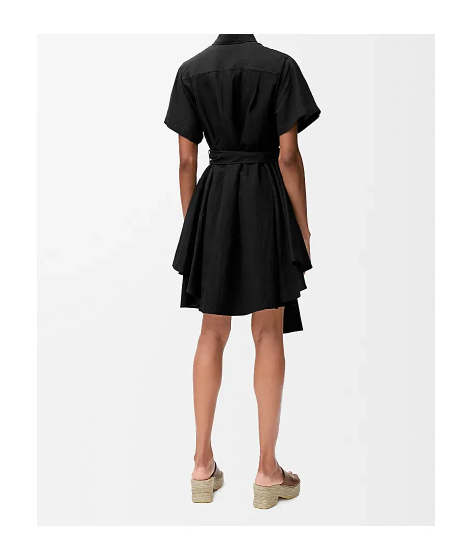 Shirt Dress In Viscose And Linen