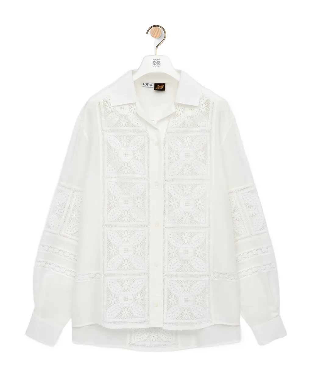 Shirt In Cotton And Silk
