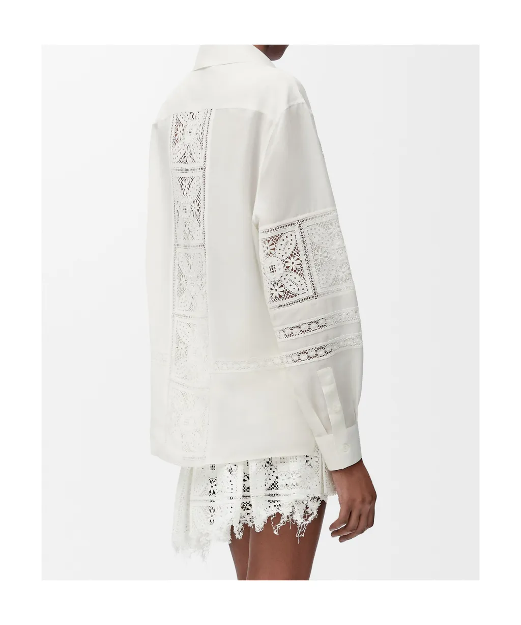 Shirt In Cotton And Silk