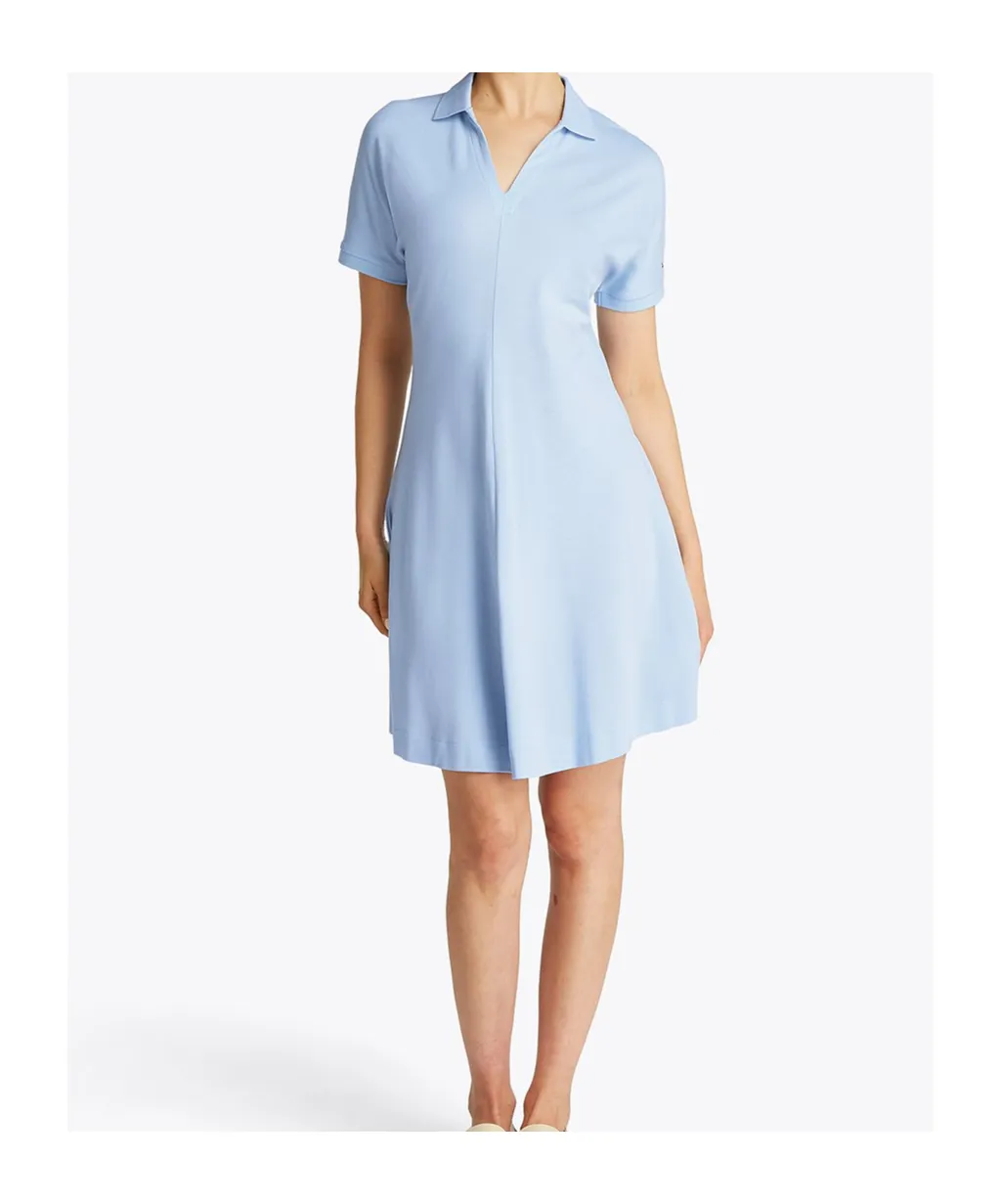 Tommy Hilfiger V-Neck Flared Dress