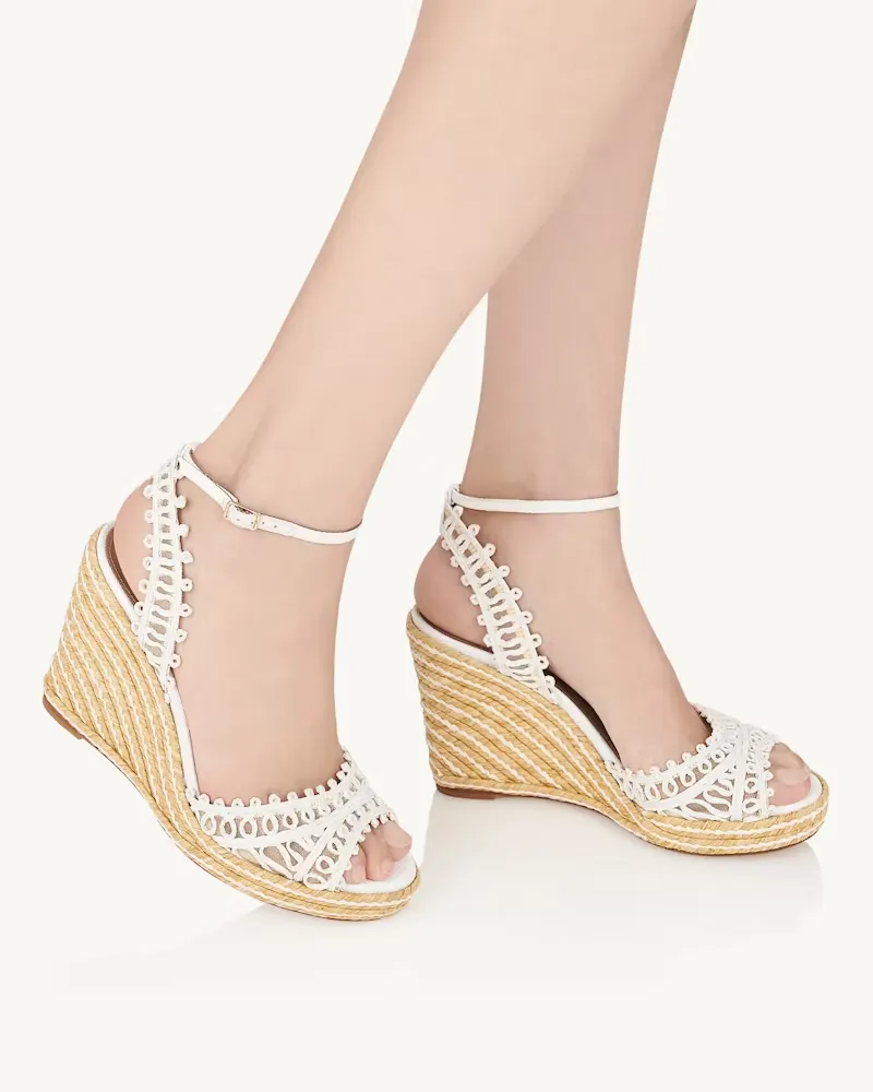 Aquazzura Ankle-Strap Wedge Espadrilles