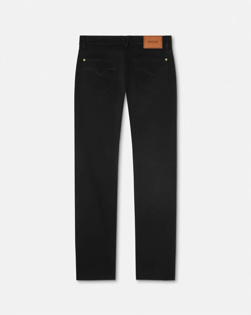 Versace Low-Rise Straight-Leg Jeans