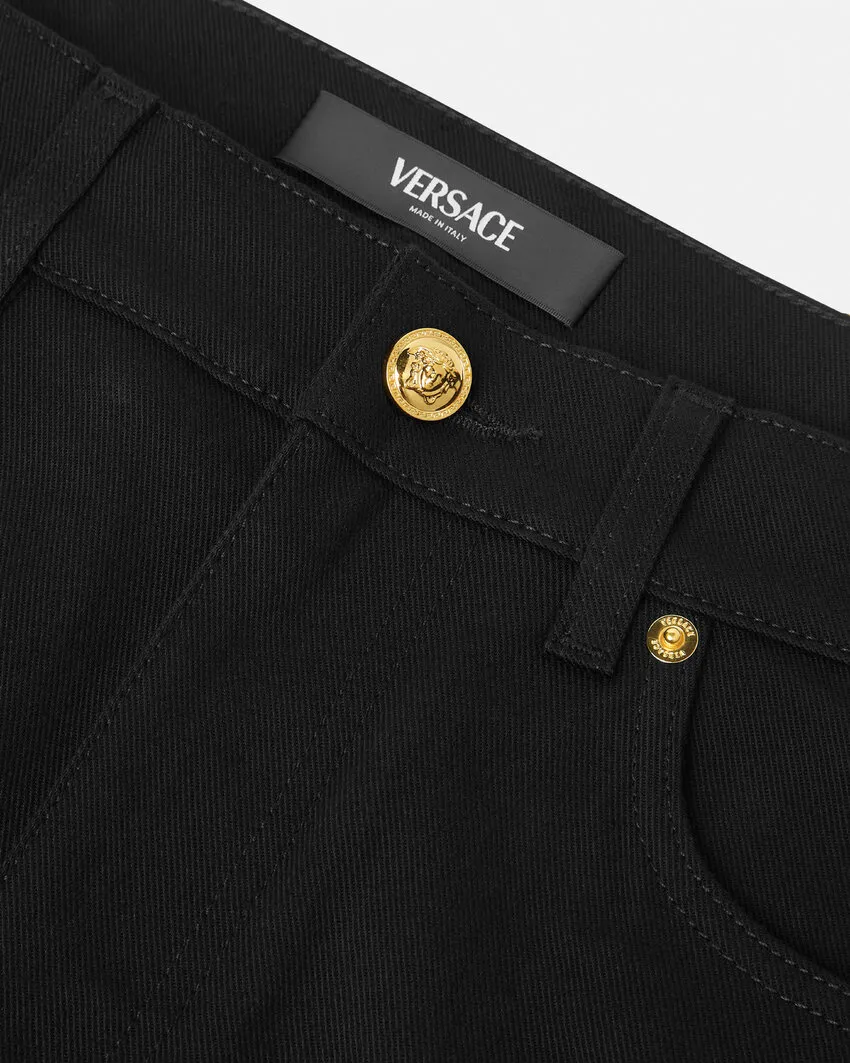 Versace Low-Rise Straight-Leg Jeans