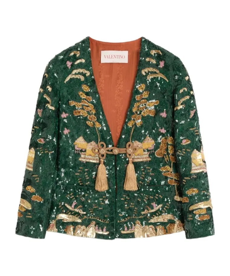 Embroidered Blazer