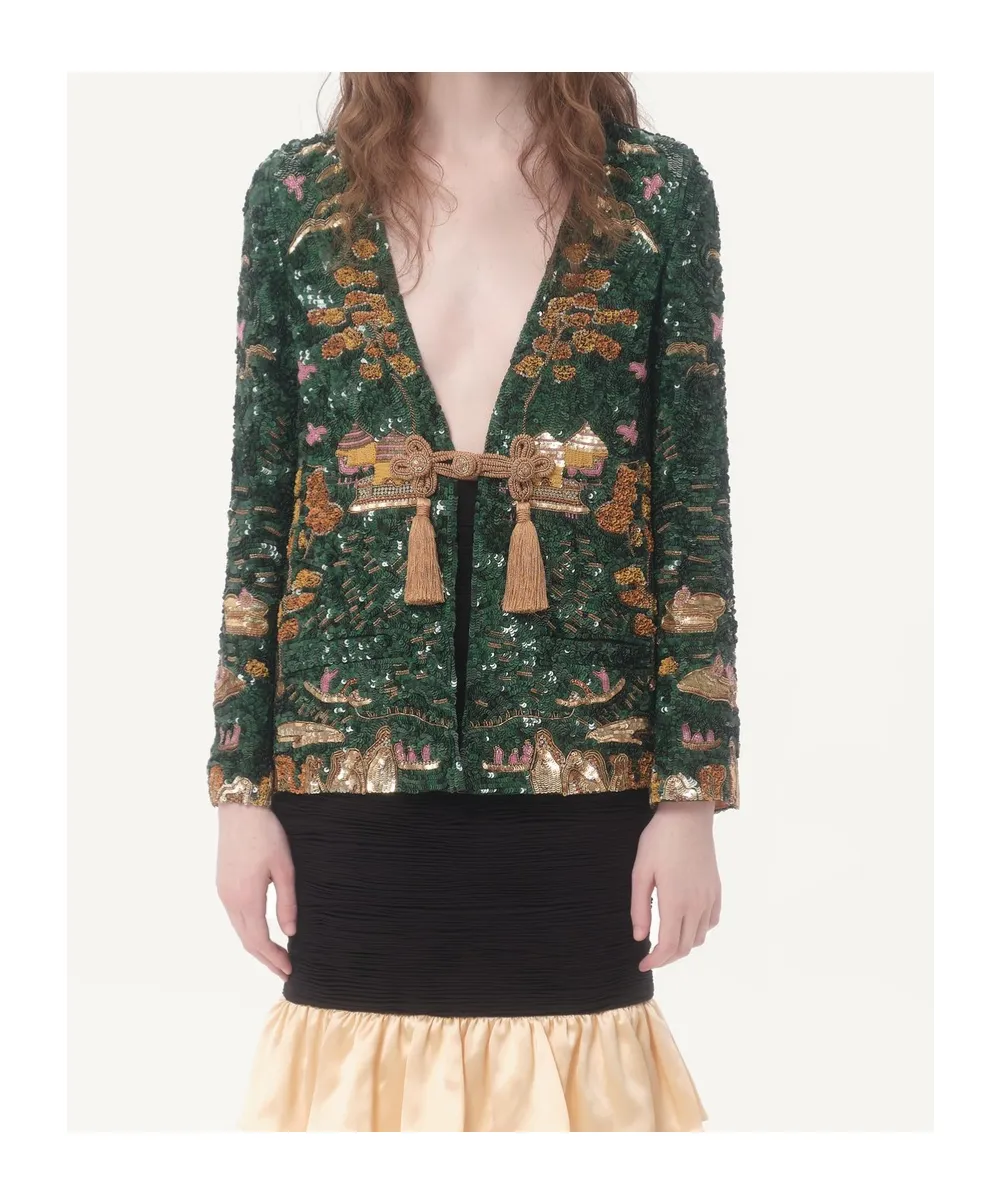 Embroidered Blazer