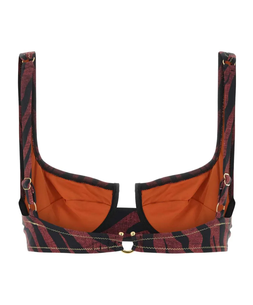 Reina Olga Brigitte Printed Bikini Top