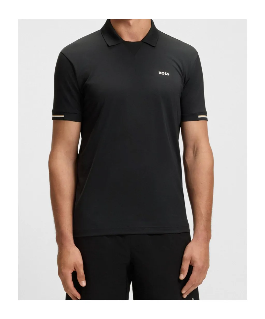 Boss Hugo Boss Modern Placket Stretch Mesh Polo Shirt