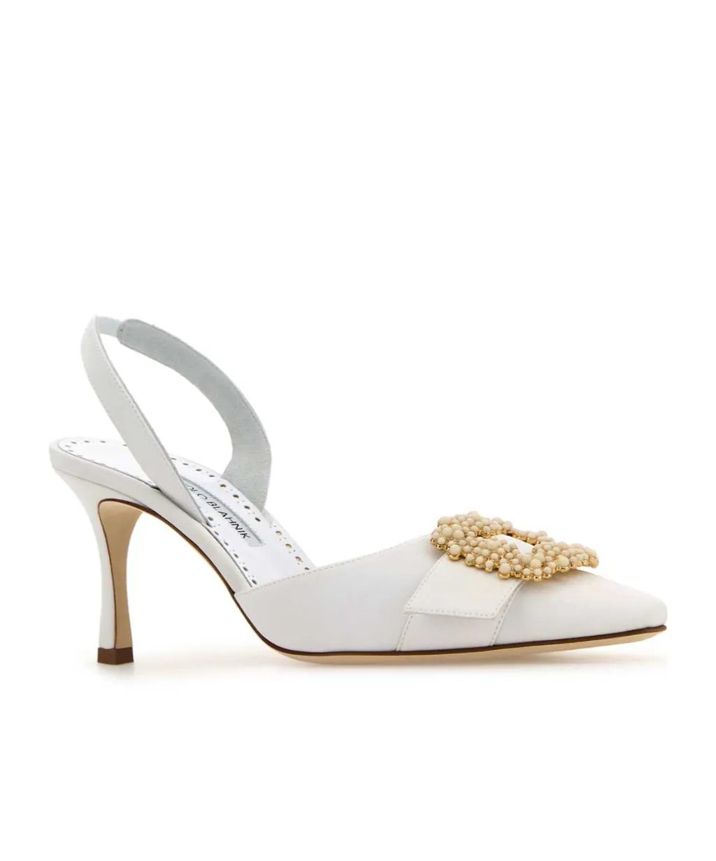 Manolo Blahnik Gibsli Bridal Pumps