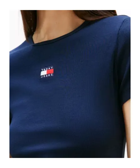 Tommy Badge Ribbed Slim T-Shirt