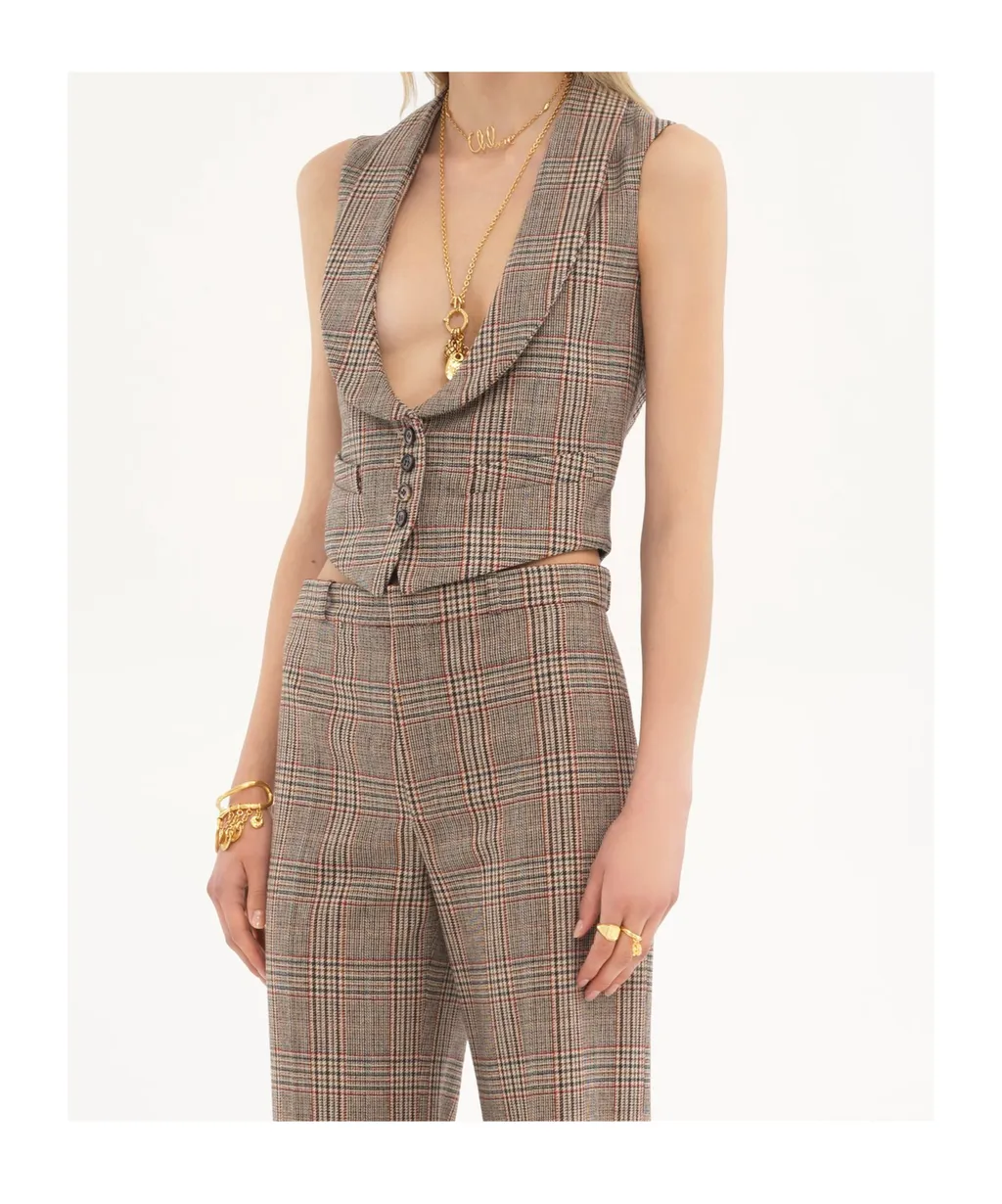 Sleeveless Wool Vest