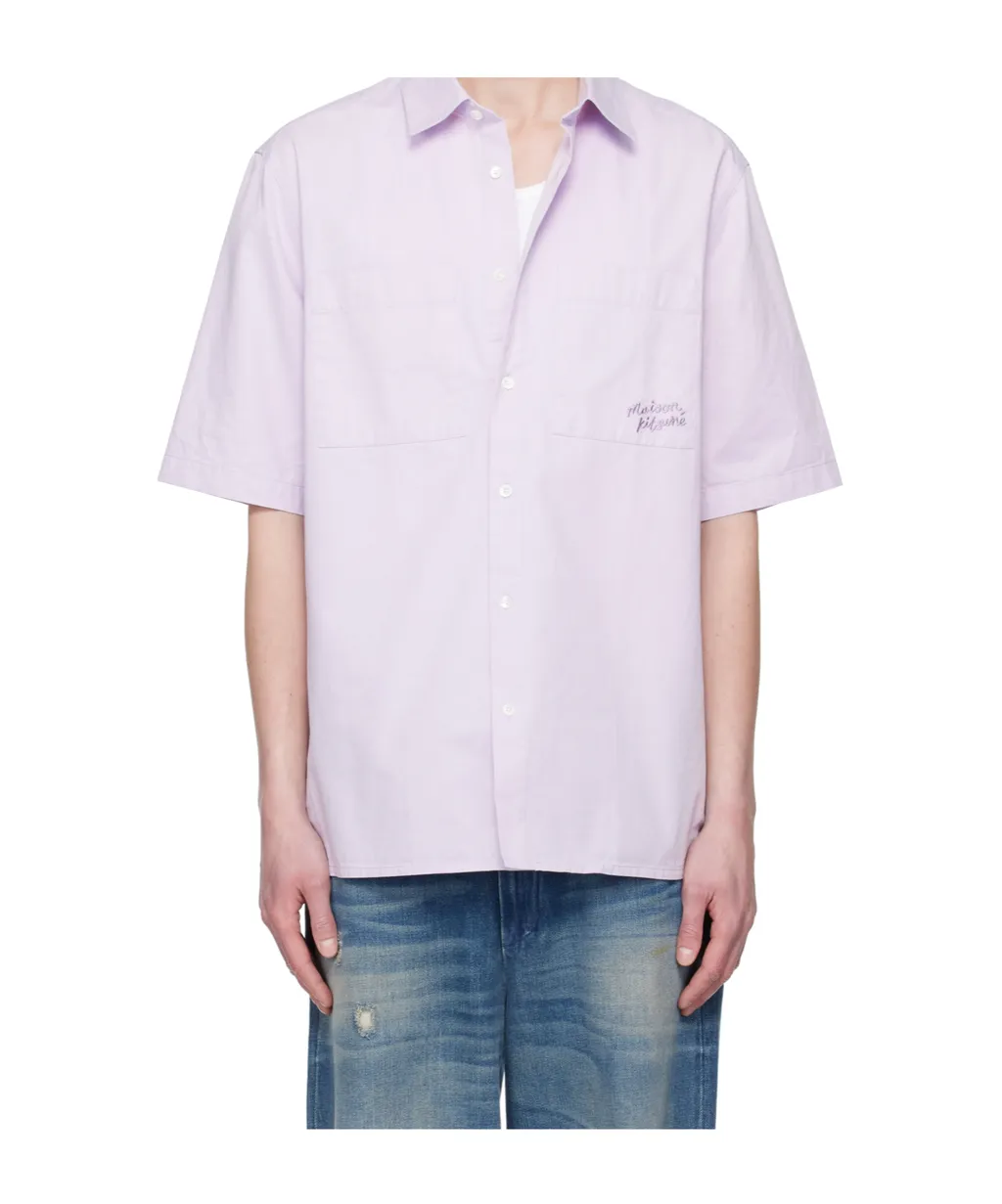 Maison Kitsun Relaxed Short Sleeve Shirt